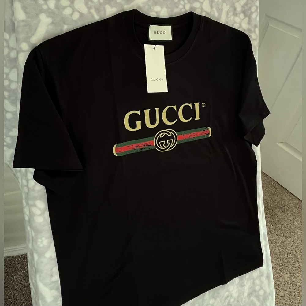 Gucci Black Logo T-Shirt XXL